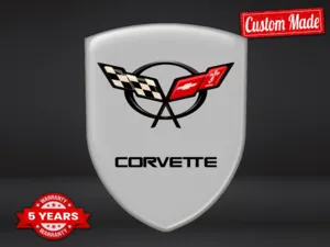 Corvette Emblemas Con Relieve Auto Deporte Alta Calidad Profesional